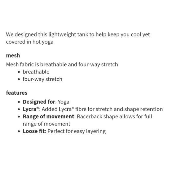 Lululemon 105 Singlet size 8 - Picture 3 of 6